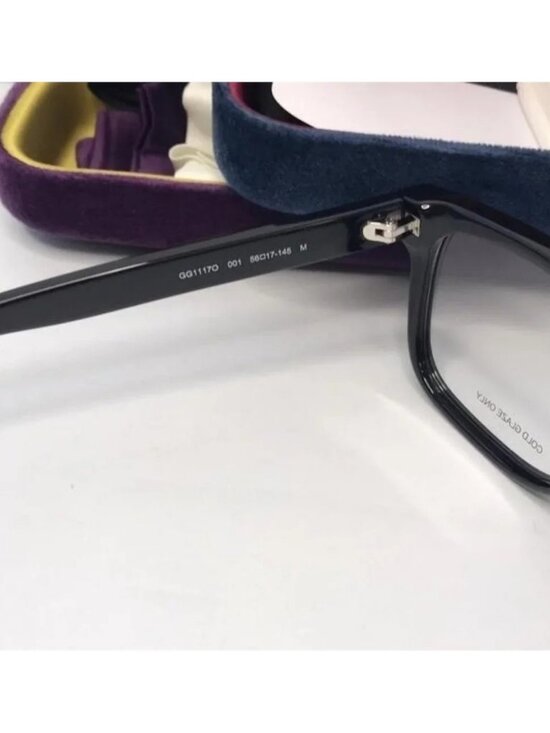 ? Original GUCCI GG1117O FLAT TOP FRAMES IN BLACK main image 8